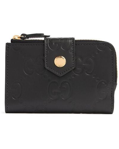 Gucci gg Leather Wallet - Black