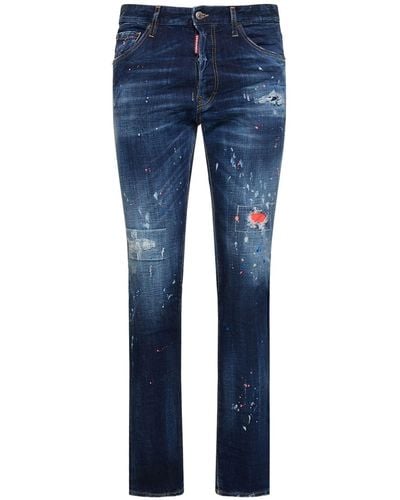 DSquared² Cool Guy Stretch Cotton Denim Jeans - Blue