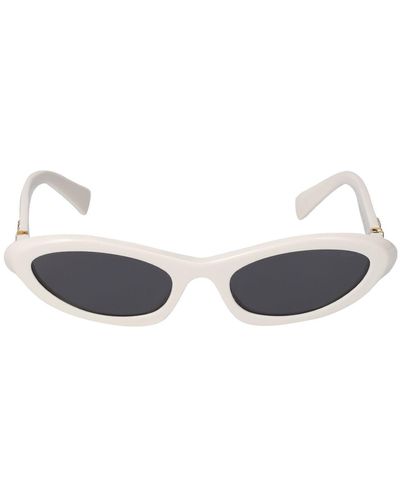 Miu Miu Cat-eye Acetate Sunglasses - White