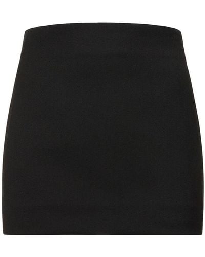 Wardrobe NYC Column Wool Mini Skirt - Black