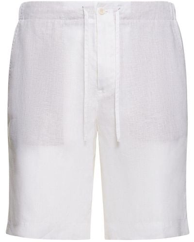 Loro Piana Arizona Linen Bermuda Shorts - White