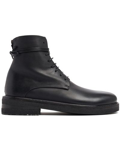 Marsèll Parrucca Leather Lace-Up Boots - Black