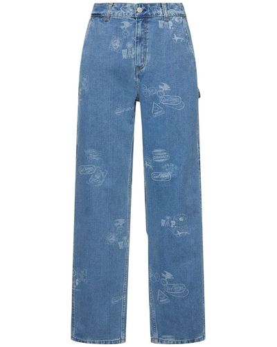 Carhartt W' Maitland Stamp Denim Jeans - Blue