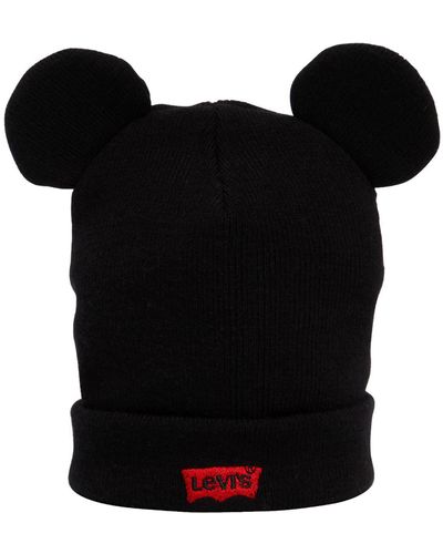 Levi's Mickey Mouse Ears Beanie (noir Regular Black 59), One (size: Un)