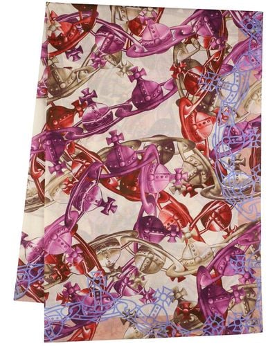 Vivienne Westwood Baumwoll-sarong "crazy Orb" - Pink
