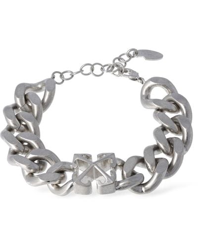 Off-White c/o Virgil Abloh Arrow Chain Brass Bracelet - Metallic