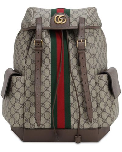 Gucci Ophidia GG Medium Backpack - Natural
