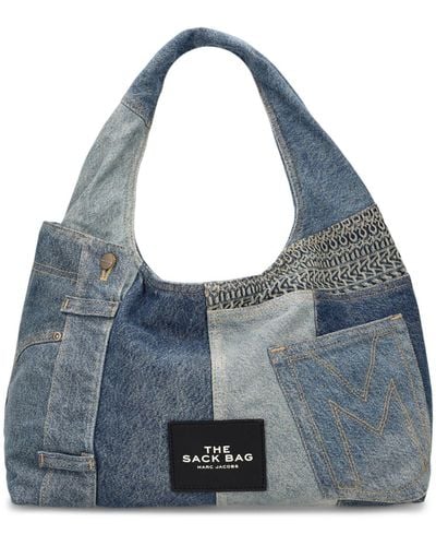 Marc Jacobs Borsa shopping the sack in denim - Blu