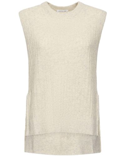 Designers Remix Carmen Slit Wool Vest - Natural