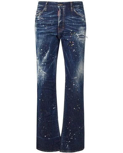 DSquared² Jeans roadie in denim di cotone stretch - Blu