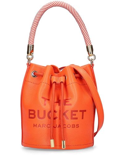 Marc Jacobs The Leather Bucket Bag - Orange