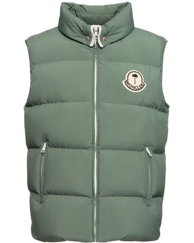 Moncler Genius Moncler X Palm Angels ダウンベスト - グリーン