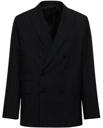 Acne Studios Junit Pinstripe Suit Blazer - Black