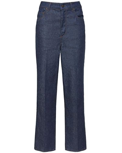 Loro Piana Madley Cotton & Linen Straight Jeans - Blue