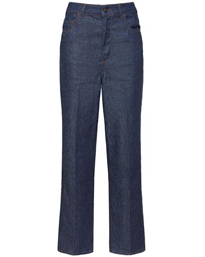 Loro Piana Madley Cotton & Linen Straight Jeans - Blue