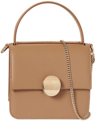 Chloé Penelope Leather Top Handle Bag - Brown