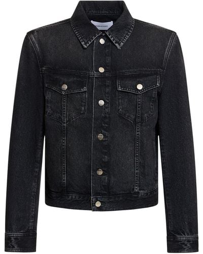 Ferragamo Stonewashed Cotton Denim Jacket - Black