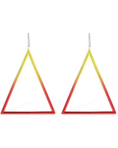 Isabel Marant Pendientes triangulares - Rojo