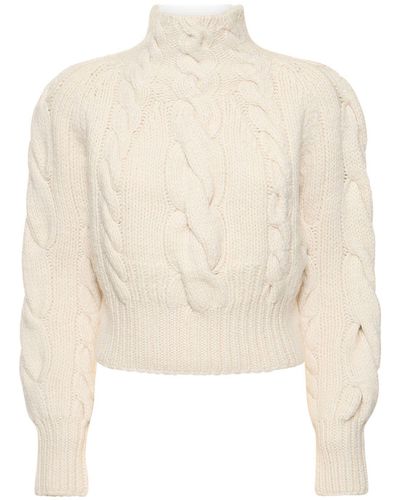 Zimmermann Luminosity Cable Knit Wool Sweater - Natural