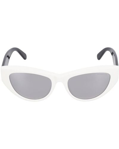 Moncler Katzenaugen-sonnenbrille Aus Acetat "modd" - Weiß