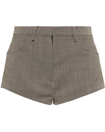 Magda Butrym Wool Shorts - Grey