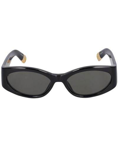 Jacquemus Gafas de sol les lunettes ovalo - Negro