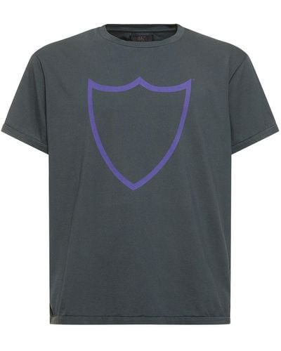 HTC T-shirt in jersey di cotone con logo - Grigio