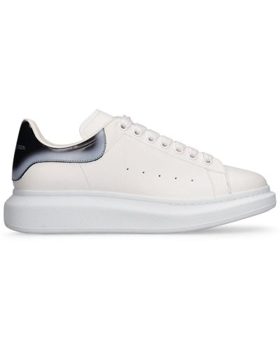 Alexander McQueen Sneakers oversized de piel 45mm - Blanco