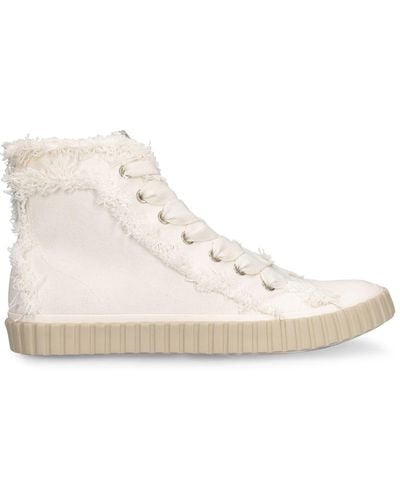 Zimmermann Cotton High Top Sneakers - Natural
