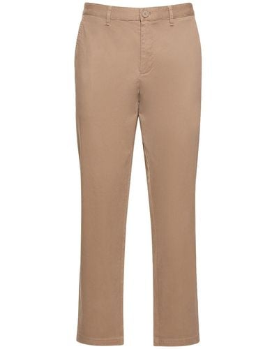 Armani Exchange Pantalones de algodón stretch - Neutro