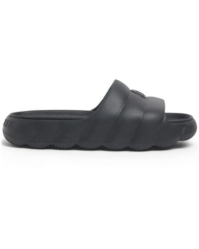 Moncler Mm Lilo Rubber Sliders - Gray