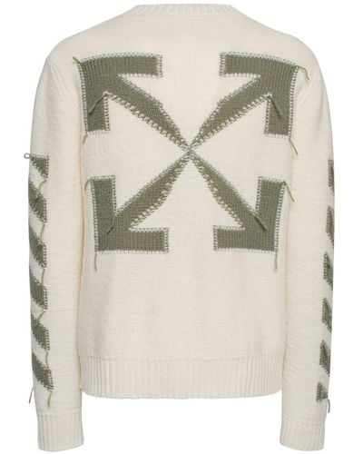 Off-White c/o Virgil Abloh Reverse Arrow Diag Knit Sweater - Multicolor