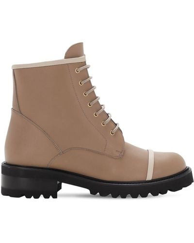 Malone Souliers 30mm Bryce Leather Combat Boots - Brown
