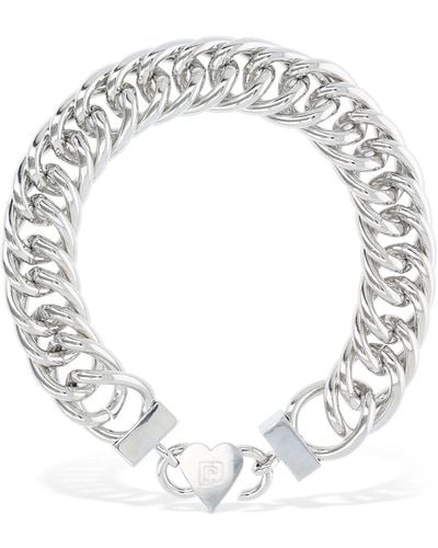 Rabanne Heart Collar Necklace - White