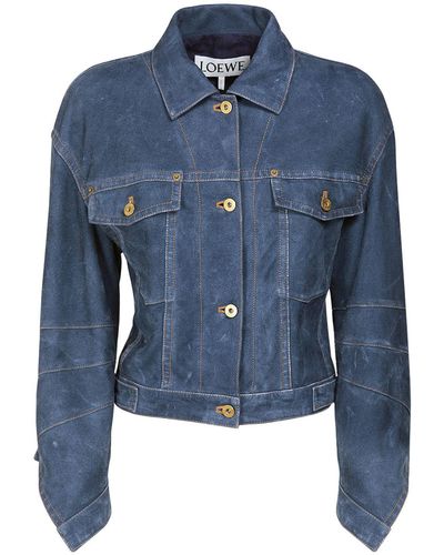 Blue Suede Jackets for Women - Up to 73% off | Lyst