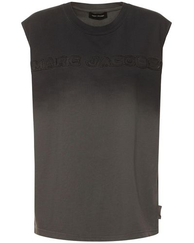 Marc Jacobs T-shirt grunge spray muscle - Noir