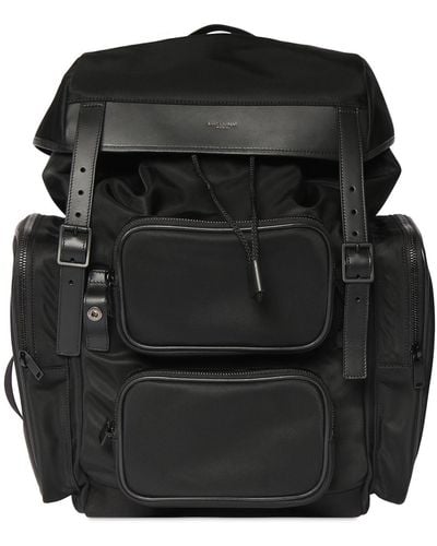 Saint Laurent Hunt Nylon Backpack - Black