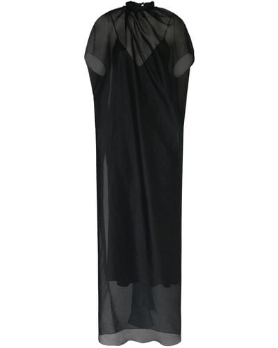 Khaite Essie シルクロングドレス - ブラック