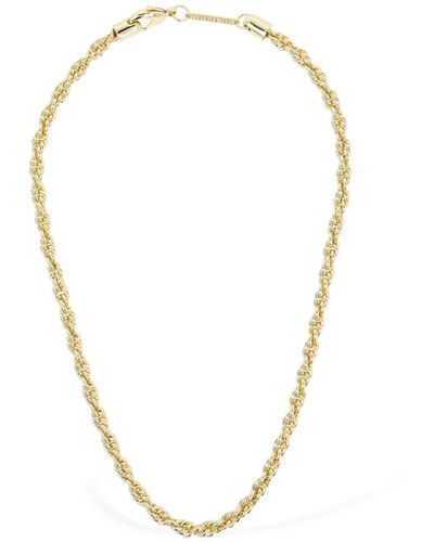 FEDERICA TOSI Lace Grace Chain Necklace - Metallic