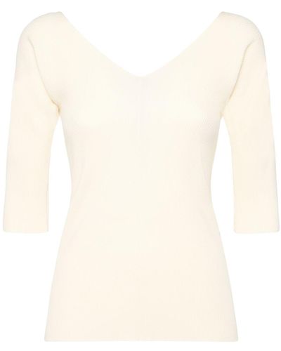 Weekend by Maxmara Oceano Stretch Jersey Top - Natural