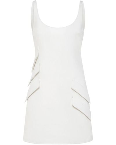 Versace Kleid Aus Wollmischung - Weiß