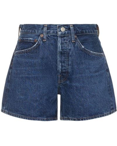 Agolde Shorts de algodón orgánico - Azul