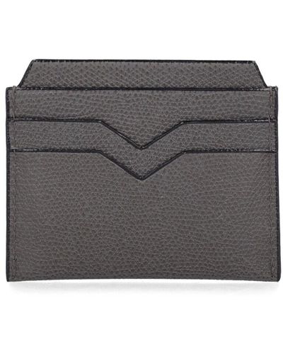 Valextra Leather card holder - Grigio