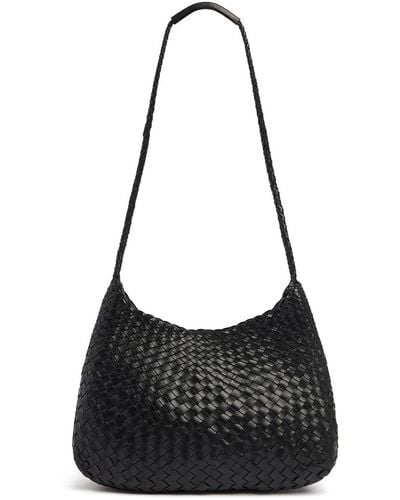 Dragon Diffusion Santa Rosa Handwoven Tapered Leather Bag - Black