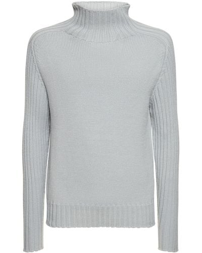 ALPHATAURI Wool Knit Sweater - Grau
