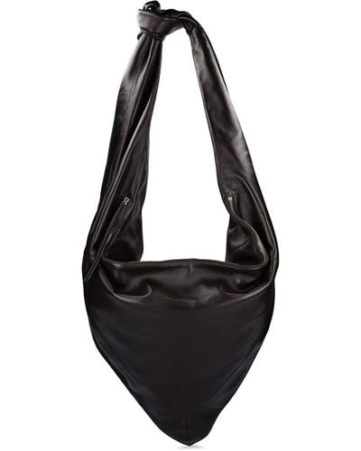 Lemaire Bandana Soft Nappa Shoulder Bag - Black