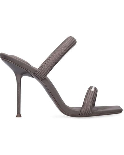 Alexander Wang 105mm Julie Tubular Nylon Sandals - Gray