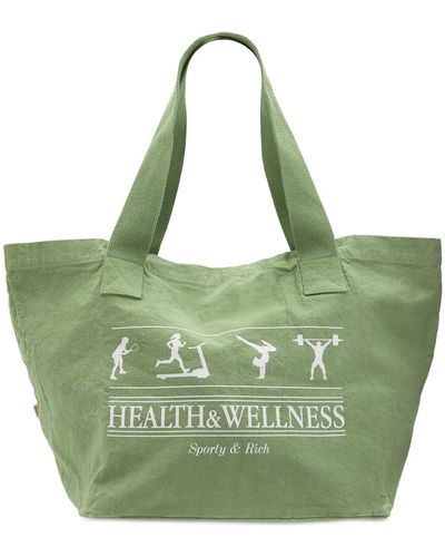 Sporty & Rich Tote "health & Wellness" - Grün