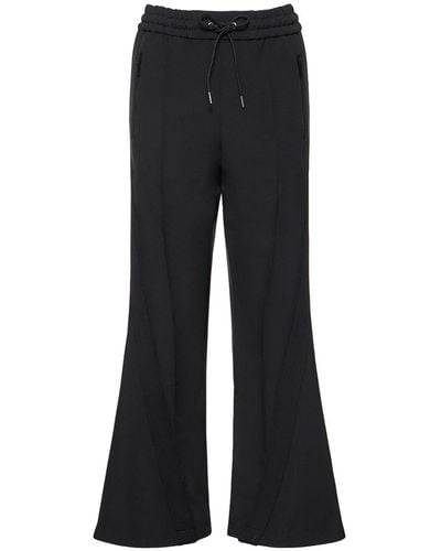 Sacai Technical Jersey Pant In Black