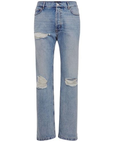 Balenciaga Abgetragene Denim Jeans - Blau